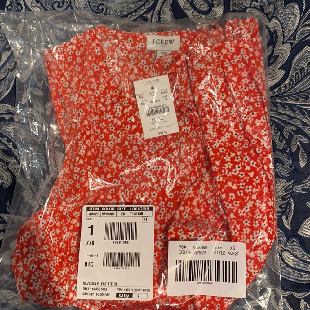 J.crew pleasured floral blouse